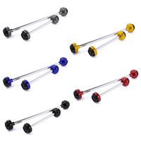 UltraSupplier Front Rear Axle Fork Wheel Crash Protector Slider for Suzuki GSXR GSX-R 600 750 (Red)