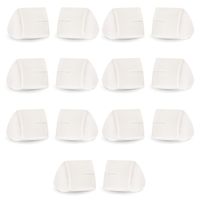 Theater Solutions TS30W Mountable Indoor Speakers White Bookshelf 7 Pair Pack