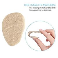 Forefoot Pad-Yosoo Ball of Foot Cushions, 2 Pairs Anti-Slip Shoe Pads Inserts Gel Forefoot Insoles for Women