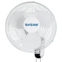 HURRICANE HGC736503 Classic Series Oscillating Wall Mount Fan, 16", White