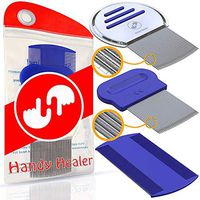 Head Lice Comb 3 Pcs for Fast Nit and Lice Removal - Best Results from HandyHealer