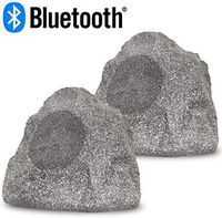 Acoustic Audio RSG8BT Powered Bluetooth Indoor or Outdoor Granite 8" Rock Speaker Pair