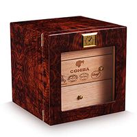 Cigar Humidors Mellow Cedar Transparent Sunroof Large Capacity Small Three-Layer Moisturizer Humidors Cigar Box