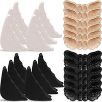 6 Pairs Adjustable Shoe Filler and 6 Pairs Heel Grip Liner Insert Heel Cushion Pad Soft Sponge Big Toe Plug Foot Brace Pads for Men Women Pumps Flats Sneakers