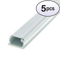 GOWOS (5 Pack 3/4 inch Surface Mount Cable Raceway, White, Straight 6 Feet Section