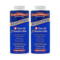 Columbia Skincare Medicated Antiseptic Powder for Sensitive Skin (14 oz) Destroys Bacteria, Soothes Itching and Irritation, Reduces Inflammation (2 Pack)