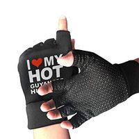 Mens Womens I Love My HOT Guyanese Husband Copper Arthritis Gloves for Arthritis & Carpal Tunnel Pain Relief