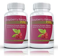Raspberry Ketone FIRE (2 Bottles) - Professional Strength Raspberry Ketones Fat Burning Formula. The New All Natural Weight Loss Supplement. 250mg (60 Capsules per Bottle)