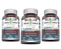 Amazing Formulas Lutein 40 mg with Zeaxanthin 1600 mcg- 60 Softgels- Supports Eye Health & Healthy Vision - Gluten-Free - Non-GMO (60 Count - Pack of 3)