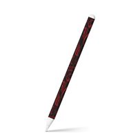 igsticker Ultra Thin Protective Body Stickers Skins Universal Decal Cover for Apple Pencil 2nd Generation (Apple Pencil Not Included) 008817 Red　Red　Black　Black　Pattern