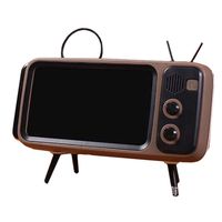 MEIYIN Mini Speaker Retro TV Mobile Phone Screen Stand Wireless Bluetooth Portable Audio Speakers (CF)