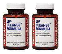 Yerba Prima Liv-Cleanse Formula to Support Liver Health, 60 Tablets (Pack of 2)