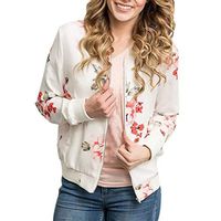 NEARTIME Women Coat, 2018 Girls Casual Floral Print Jackets O-Neck Outwear Sweatshirt Overcoat