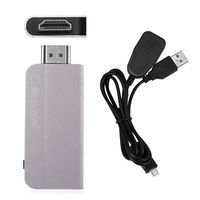 Rumfo WiFi Wireless Display Dongle Adapter Big Screen Mirroring HDMI Enjoy Movies Games PPT Support Miracast/DLNA/Airplay Compatible for Windows/Android/iOS Smartphone