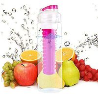 caomei Detox Water Bottle 700 ml Sports Fruit Infusion Bottle Water Bottle Pink Plastic Water Bottle Sports Travel Drinking Utensils