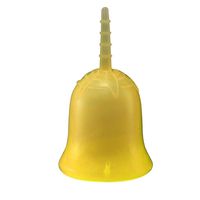 FTXJ Female Period Menstrual Cup Feminine Hygiene Cups Alternative Protection for Sanitary Napkins and Tampons (Yellow, S)