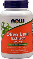 Now Foods Olive Leaf Extract, 120 Vcaps 500 mg (Pack of 4)