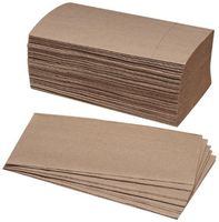 SKILCRAFT 8540-01-494-0911 Single-Fold Kraft Paper Towel, 9-1/4" Width (4000 Towels per Box)