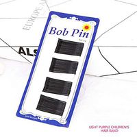 Black Slotted Style Steel Wire Hairpin for Bride Girl