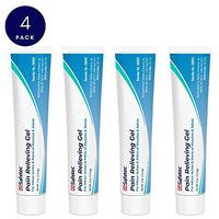 Safetec Pain Relieving Gel 4oz Tube - Topical Pain Reliever for Muscle and Joints (Pack of 4 Tubes)