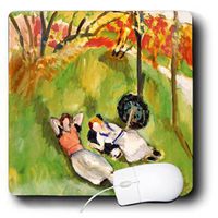 3dRose LLC 8 X 8 X 0.25 Inches PaInting 2 Figures Reclining in the Landscape by Matisse Mouse Pad (mp_100776_1)