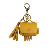 Shan-S for AirPods Pro 2019 Wireless Charging Case Genuine Leather Portable Protective Case Skin Cover Shockproof with Loss Prevention Carabiner Chain for AirPods Pro 2019 Earphone Case Woman Gift