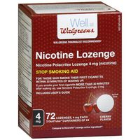 Walgreens Nicotine Lozenge, 4mg, Cherry, 72 ea