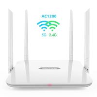 WiFi Router,WAVLINK 1200Mbps WiFi Router,High Power Wireless Wi-Fi Router,Dual Band 5Ghz+2.4Ghz with 2 x 2 MIMO 5dBi Antennas Internet Router