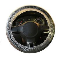 CDDG Disposable Car Steering Wheel Cover 100pcs Vehicle Wheel Protector Safe and Frequent Replacement