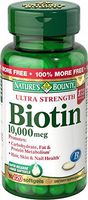 Nature's Bounty Biotin 10,000 MCG Softgels, 120 Count (Pack of 3) Bounty -fgg9