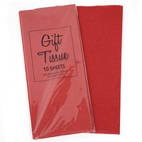 Gift Wrap Tissue Paper 20” X 20”, Premium Quality Tissue Paper, Solid Color - 100 Sheets (Red)