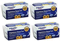 Equate - Nighttime Sleep Aid 25 mg, 100 Mini-Caplets (Pack of 4)