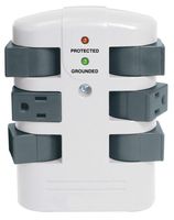 Prime Wire & Cable PB503105 6-Outlet 2160J Swivel Surge Tap, White