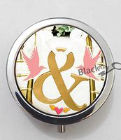BlackKey Ampersand Sign 3-Compartment Decorative Pocket Gift Box Case Organizer for Pill, Color 1 -1463