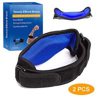 Tennis Elbow Brace for Elbow Tendonitis (2 PCS) with Compression Pad, Prevent Fishing, Elbow Pain Relief, Includes Two Adjustable Elbow Support Braces