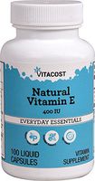 Vitacost Natural Vitamin E - 400 IU - 100 Liquid Capsules