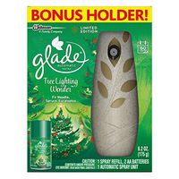 Glade Large Automatic Spray Air Freshener Starter Kit, Tree Lighting Wonder, 6.2 Ounce