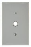 Leviton PJ11-GY 1-Gang .406-Inch Hole Telephone/Cable Wallplate, Midway size, Gray