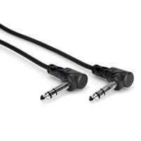 Hosa CSS-103RR Right Angled 1/4" TRS Balanced Interconnect Cable, 3 feet