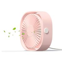 USB Table Fan Portable Mini Personal Desk Fan with 360 Rotation and Adjustable 3 Speed for Office, Travel