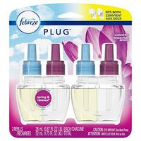 Febreze PLUG Air Freshener Scented Oil Refill, Spring & Renewal, 2 count
