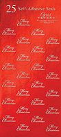 Great Papers! Red Merry Christmas Foil Seals, 25 count, 1" (2011624)