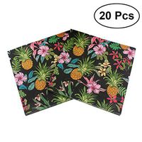TOYMYTOY 20pcs Pineapple Party Printed Paper Luncheon Napkins for Birthday Dinner Party Favor Supplies