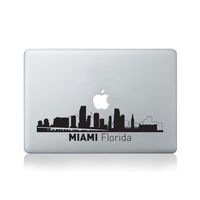 Miami City Skyline Vinyl Decal for MacBook (13/15) or Laptop