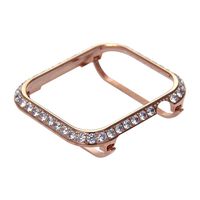 UKCOCO 40mm Luxury Jewelry Class Case for Apple Watch Protector Case Crystal Diamonds Frame Watch Cover for Apple iWatch Series 4 Shell(Rose Gold)