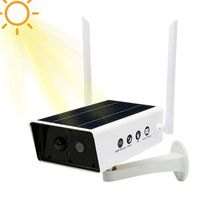 Goglor Solar Surveillance Camera Outdoor Wireless,1080P HD Night Vision Solar Powered Bullet Security Camera Wi-Fi IP for Android and iOS IPX67 Water-Proof,Weatherproof Induction (Style C)