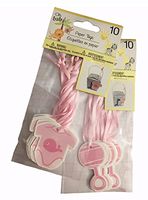 Oh Baby! Baby Shower Girl Assorted Paper Gift Tag Favors, 2 Sets of 10 Pink Tags