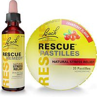Rescue Remedy Dropper 20mL Plus Bonus Rescue Cranberry Pastilles 1.7oz