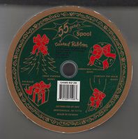 WIRED RIBBON- 55 YARD SPOOL -GOLD 2-1/2 INCH WIDE