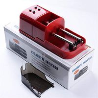 Electric Cigarette Rolling Machine Double Tube Small Portable Cigarette Accessories Men's Gifts@Red